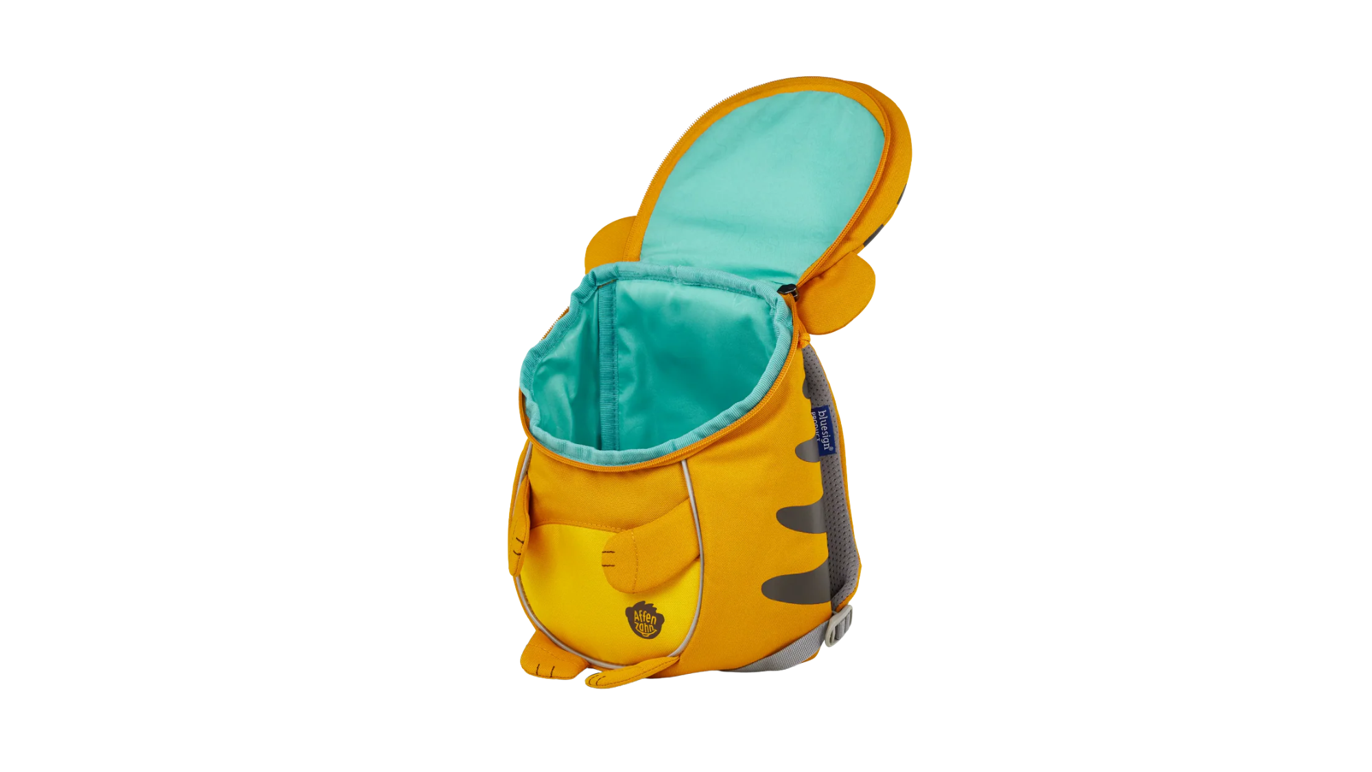 Kindergartenrucksack mit geöffnetem Hauptfach, Detailansicht