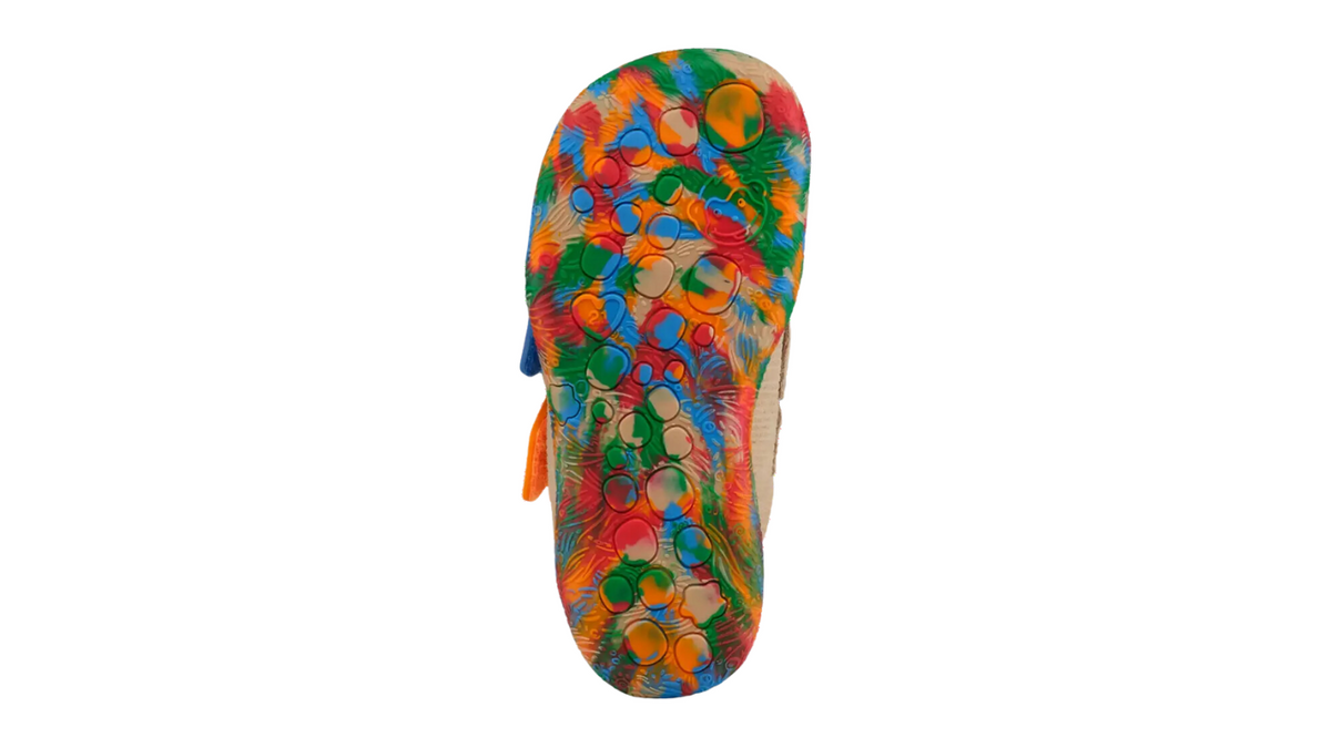Kinder Barfußschuh mit flexibler Sohle und strukturiertem Profil, Ansicht von unten