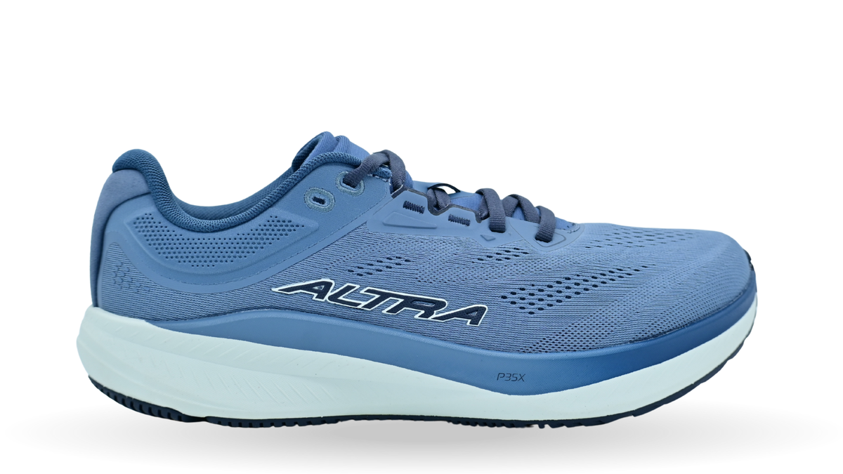 Laufschuh mit Schnürung, Mesh-Obermaterial und gepolsterter Zwischensohle, Einzelschuh, Seitenansicht außen