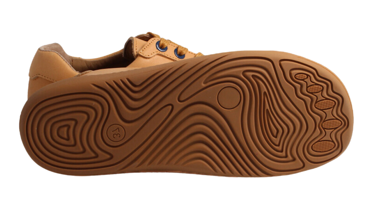 Barfußschuh für Erwachsene mit flexibler Sohle, Ansicht von unten.