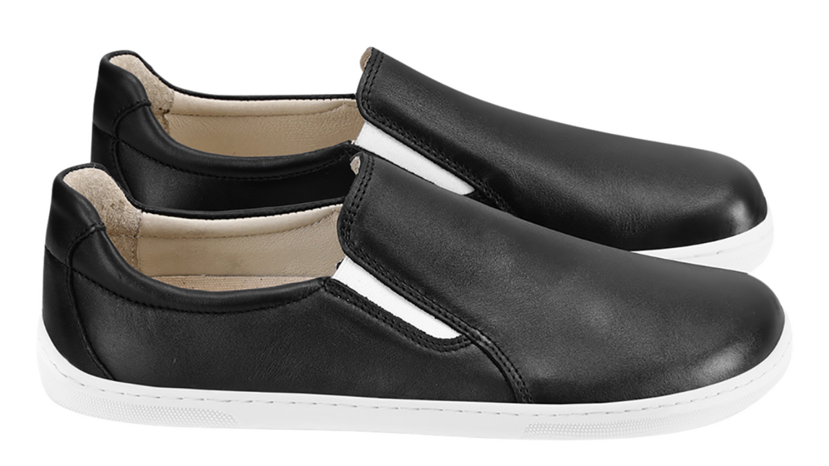 Barfußslipper, Paaransicht seitlich mit flacher Sohle.