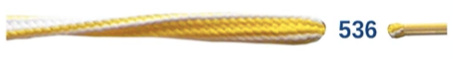 Barth-Schuhbandl-STREIFEN-5-mm-536-Schnürsenkel als Ersatzteil mit runder Form und Endkappen, Farbcode 536, Detailansicht.
