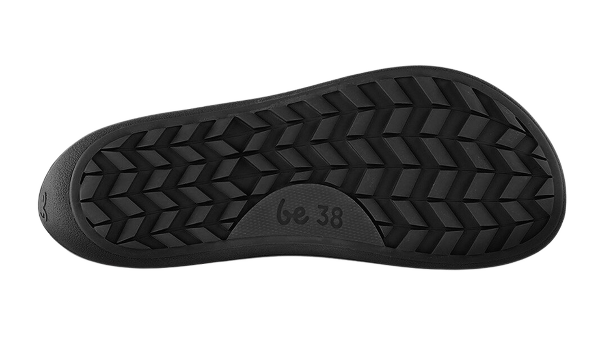 Barfußwinterstiefel für Erwachsene, flexible profilierte Sohle, geschlossene Zehen, geschlossener Fersenbereich, Ansicht von unten