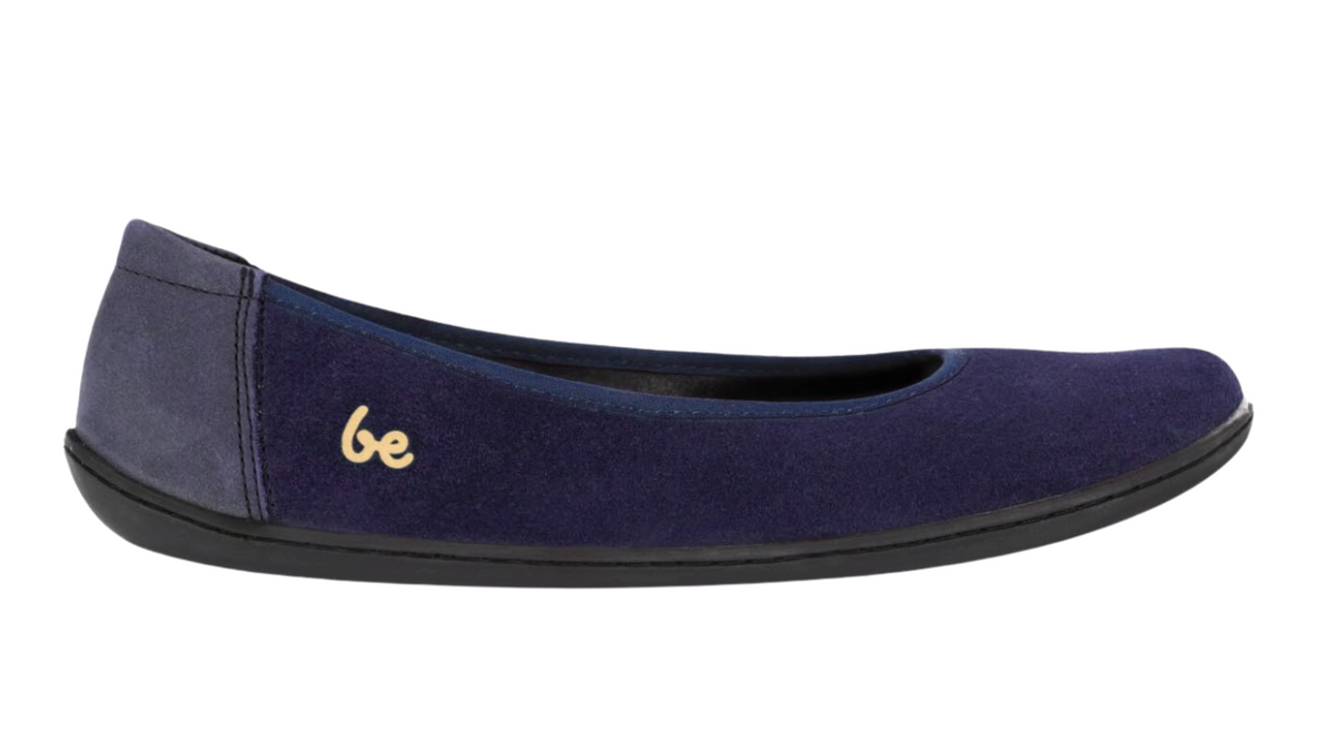 Barfußballerina, geschlossene Zehen und offener Einstieg, flexible Sohle, Einzelschuh, Seitenansicht außen