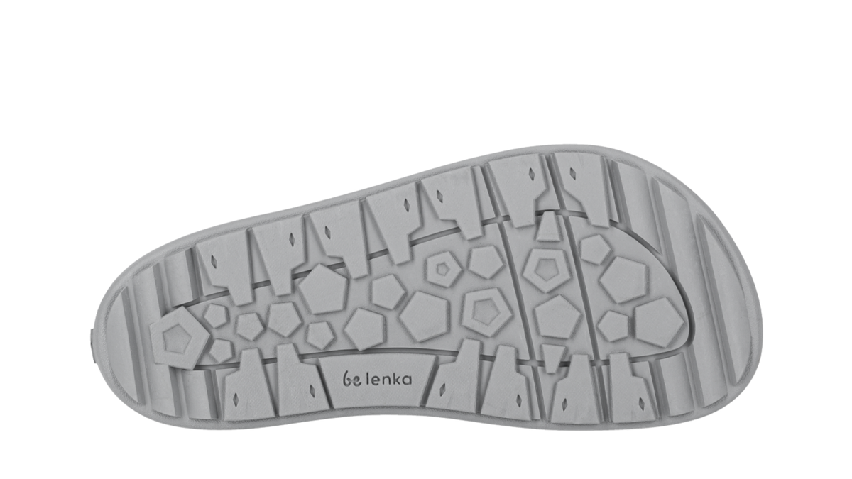 Barfußwinterstiefel mit profilierter, flexibler Sohle, Ansicht von unten
