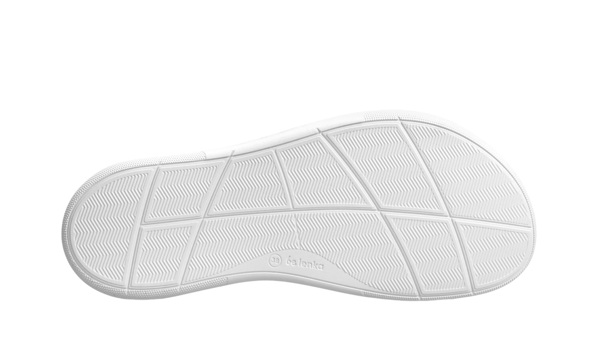 Hoher Barfußsneaker mit Schnürung, hohem Schaft und geschlossener Zehenpartie, Ansicht von unten