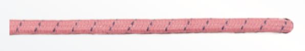 Gummiband als Ersatzteil mit runder Kordelform, Detailansicht.