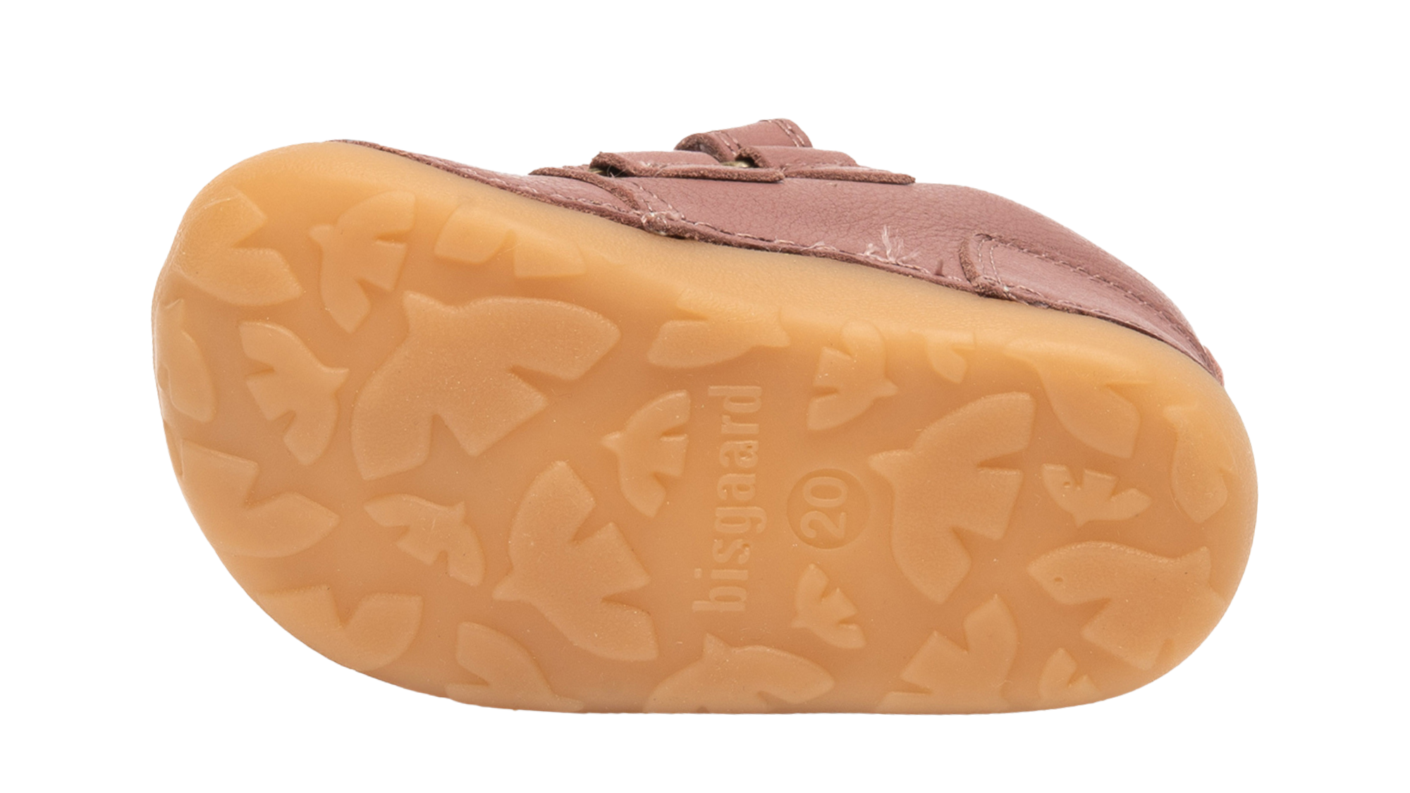 Lauflernschuh Barfußschuh mit flexibler Sohle und geschlossenen Zehen, Ansicht von unten.