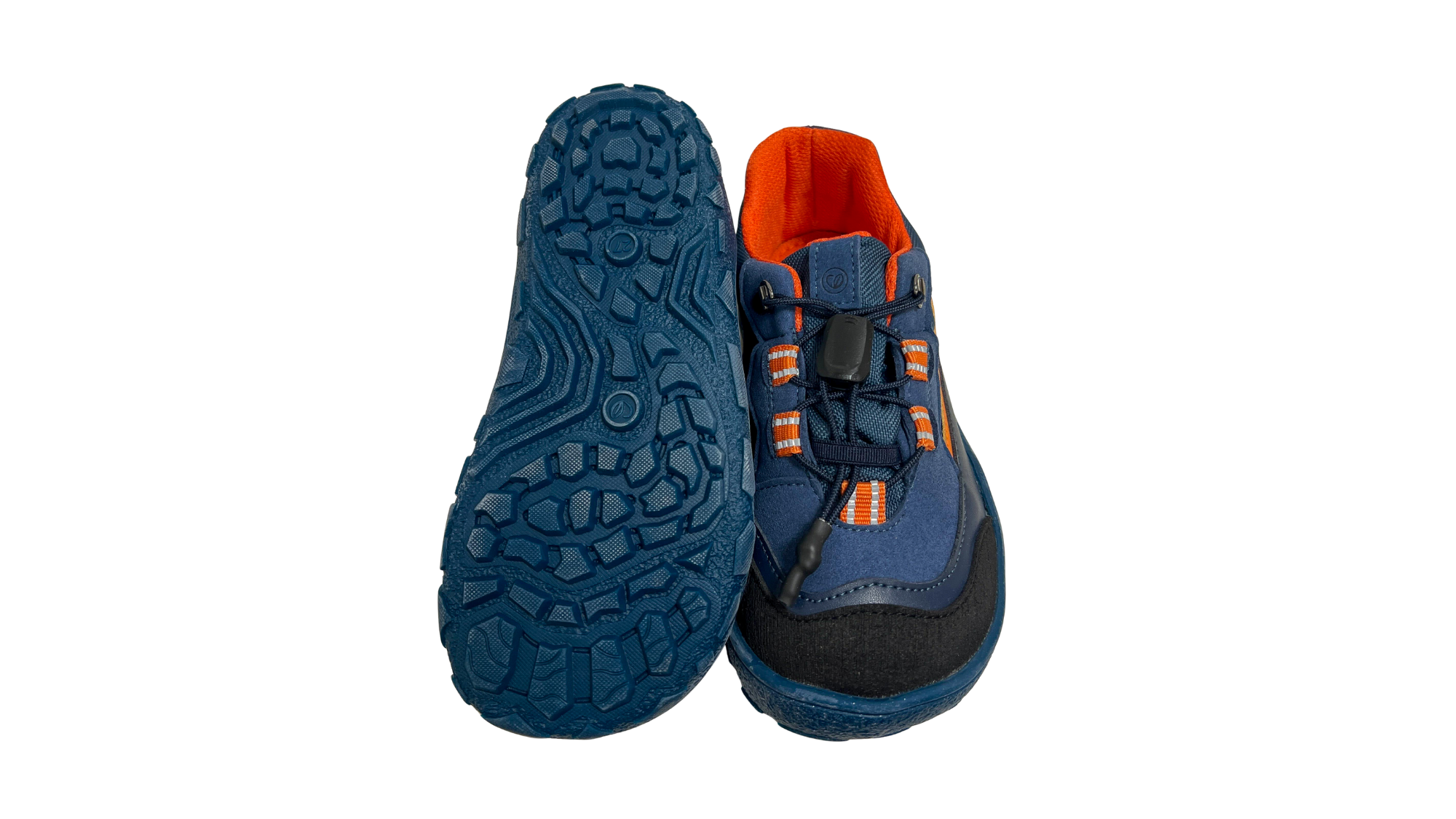 Barfußschuh mit profilierter, flexibler Sohle, Ansicht von unten