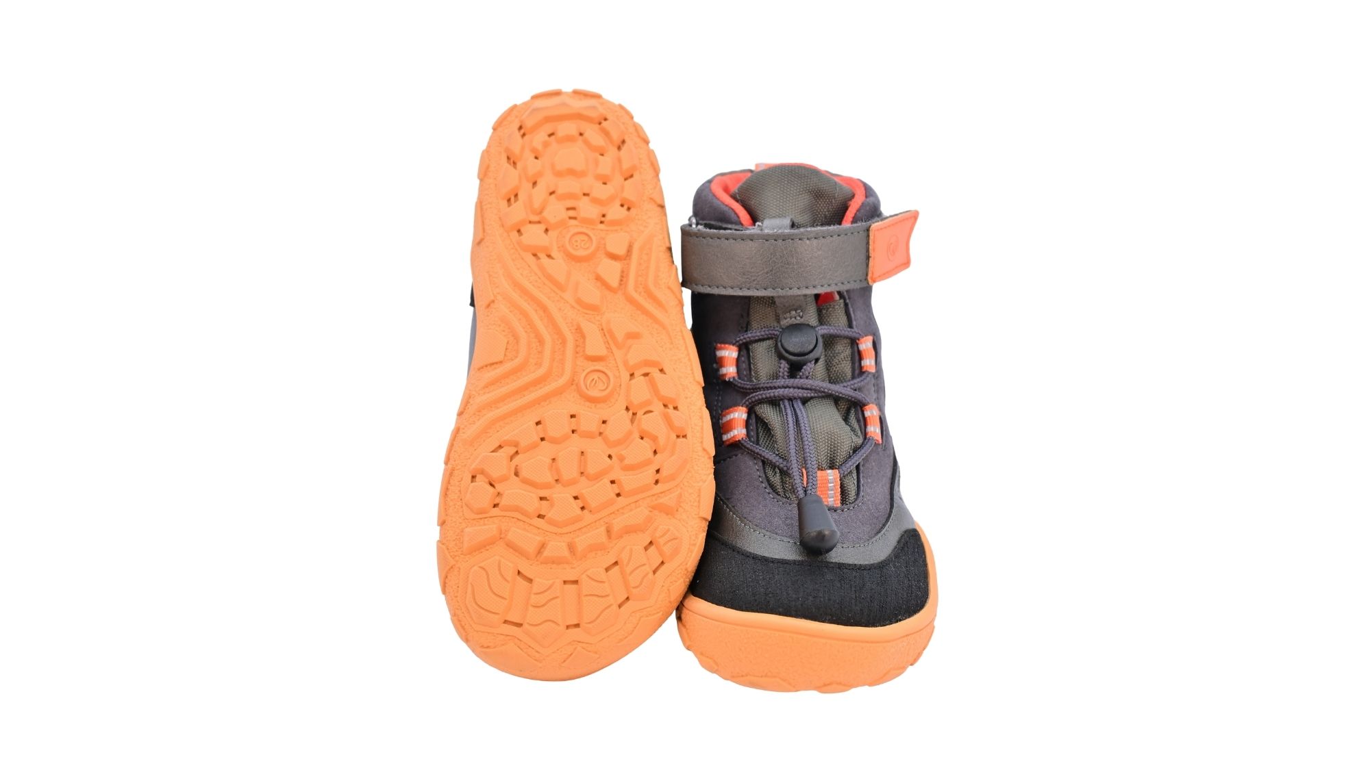 Barfußstiefel mit profilierter, flexibler Sohle, Ansicht von unten