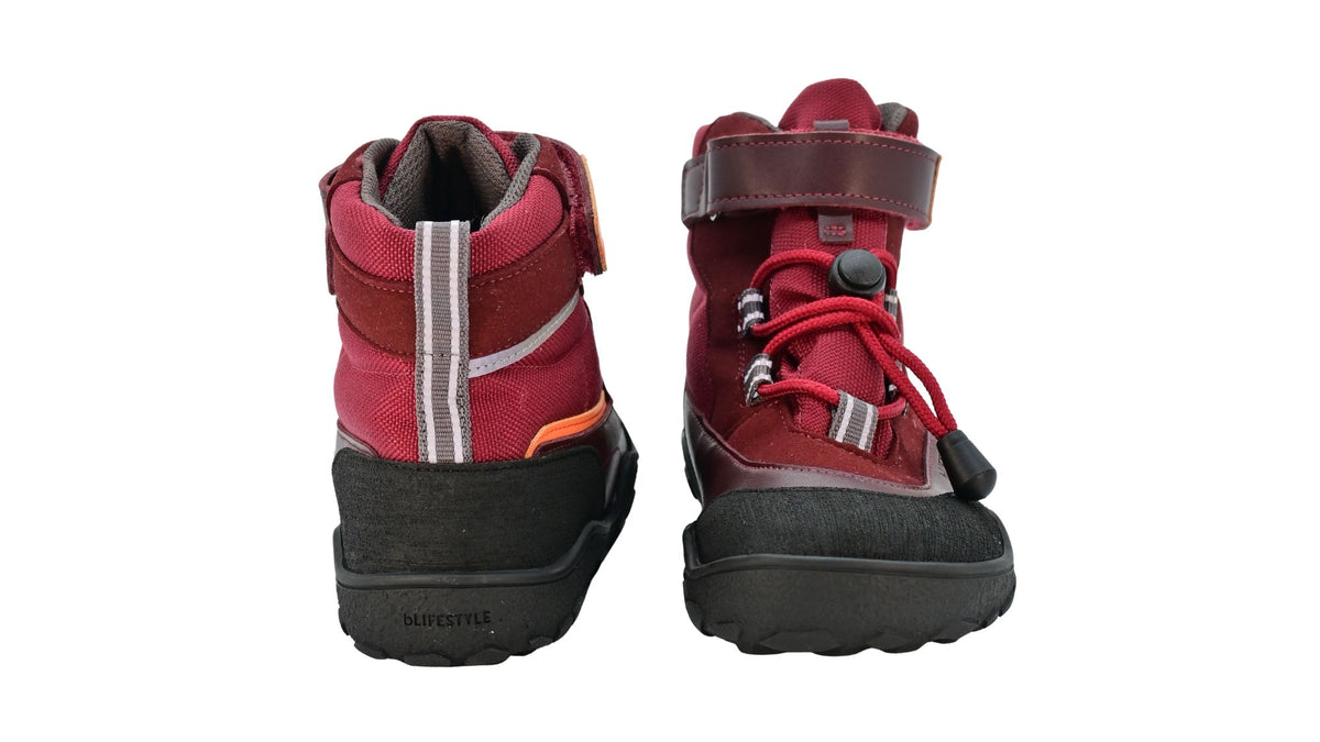 Barfußstiefel als Paar mit geschlossener Ferse, Rückansicht