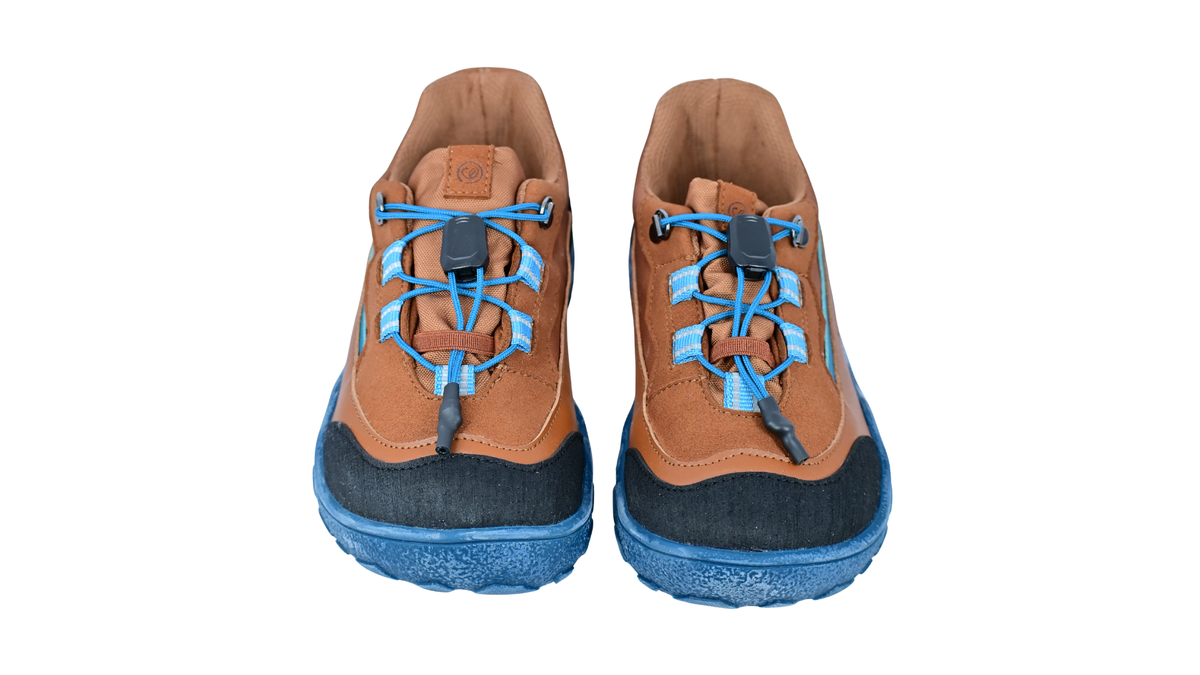 Barfußschuhe als Paar mit Schnellverschluss, breite Zehenbox, Draufsicht