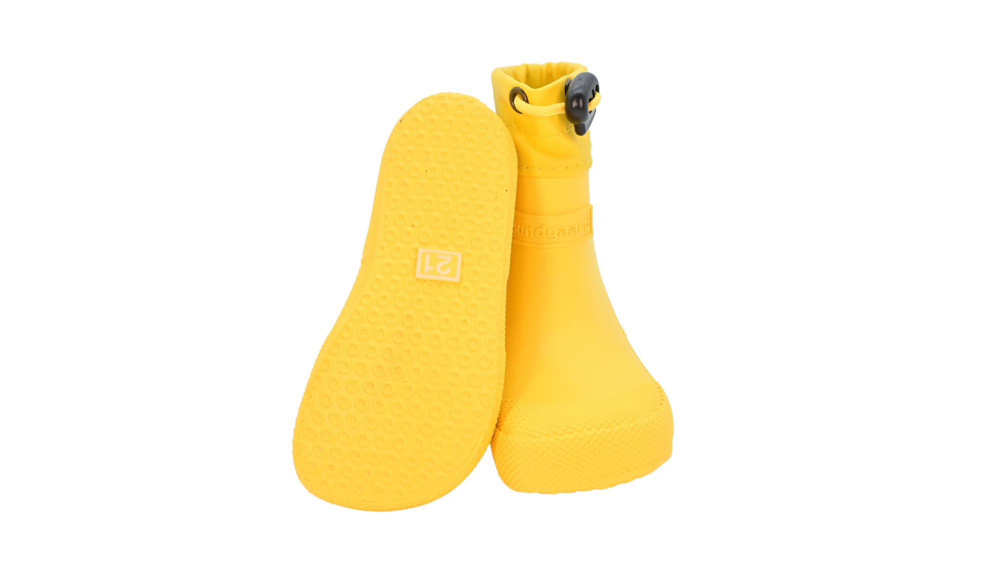 Barfußgummistiefel mit breiter Zehenbox, flexibler Sohle, geschlossenem Schaft, geschlossener Fersenbereich, Draufsicht und Ansicht von unten, Paar