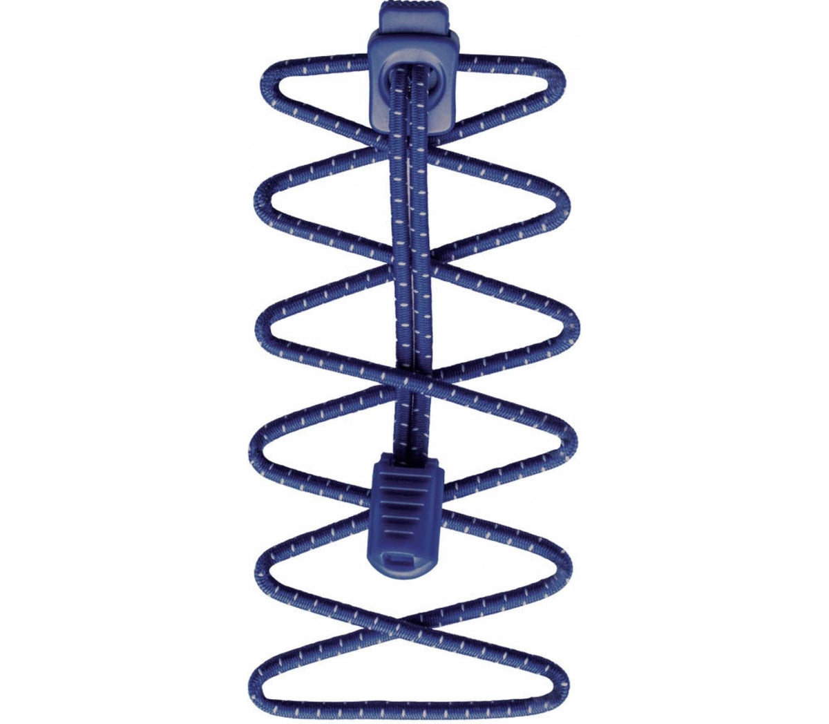 Schnellschnürsystem mit elastischen Schnürbändern und Stopper, Draufsicht