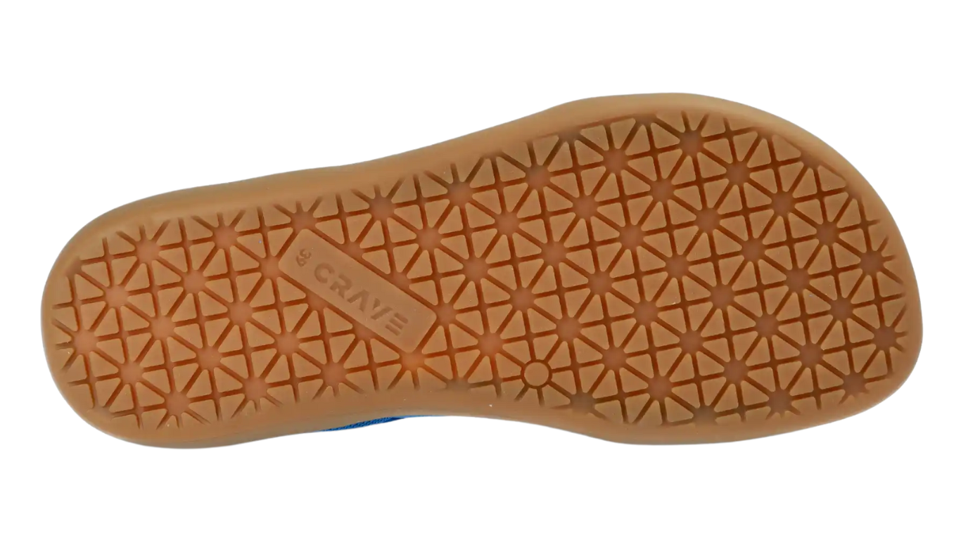 Barfußschuh für Kinder mit Schnürung, breite Zehenbox, flexible Sohle mit Profil, geschlossene Zehen und Ferse, Ansicht von unten