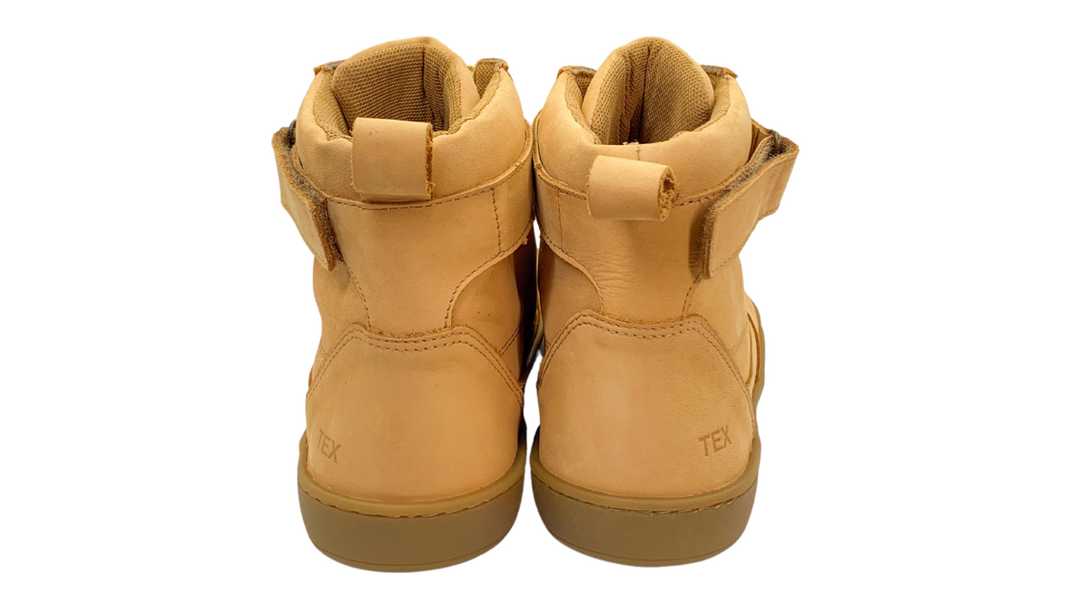 Kinder Barfußschuhe als Paar mit geschlossener Ferse und hohem Schaft, Rückansicht