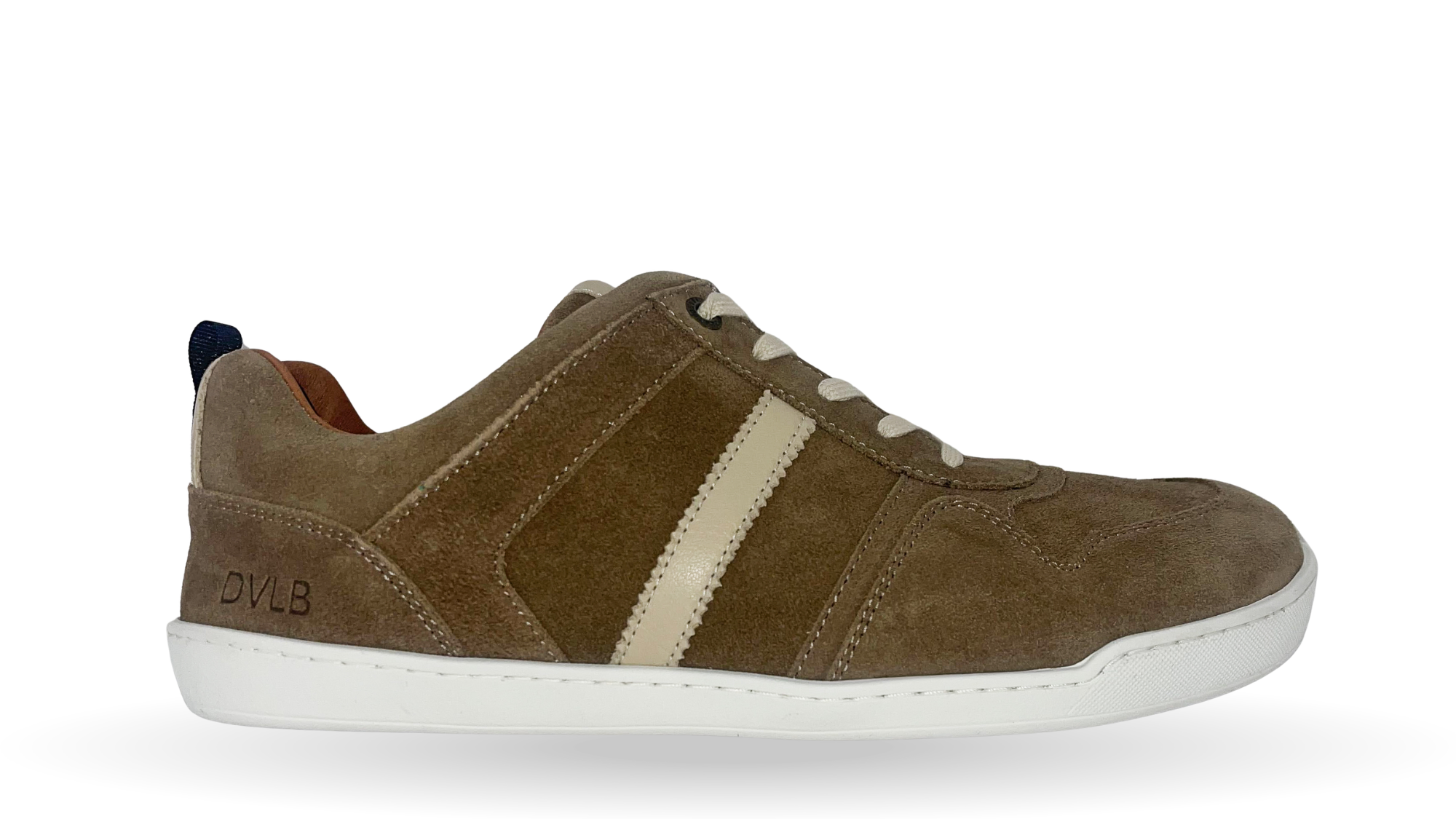 Barfußschuh mit Schnürung, geschlossenen Zehen und geschlossener Ferse, flache Sohle, Seitenansicht außen
