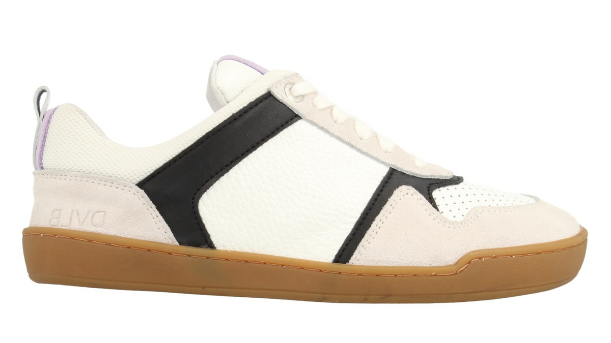Barfußschuh mit Schnürung, breite Zehenbox, flexible Sohle, geschlossener Fersenbereich, Seitenansicht außen, einzelner Schuh