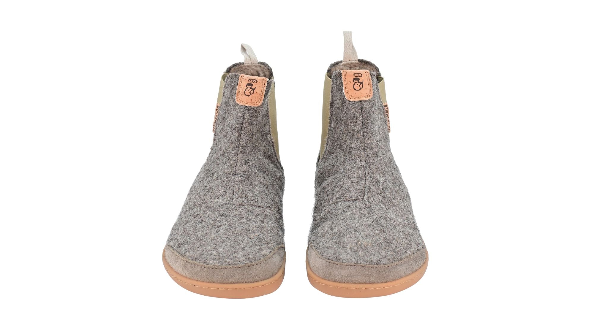Barfußschuhe als Paar ohne Verschluss, breite Zehenbox, Draufsicht