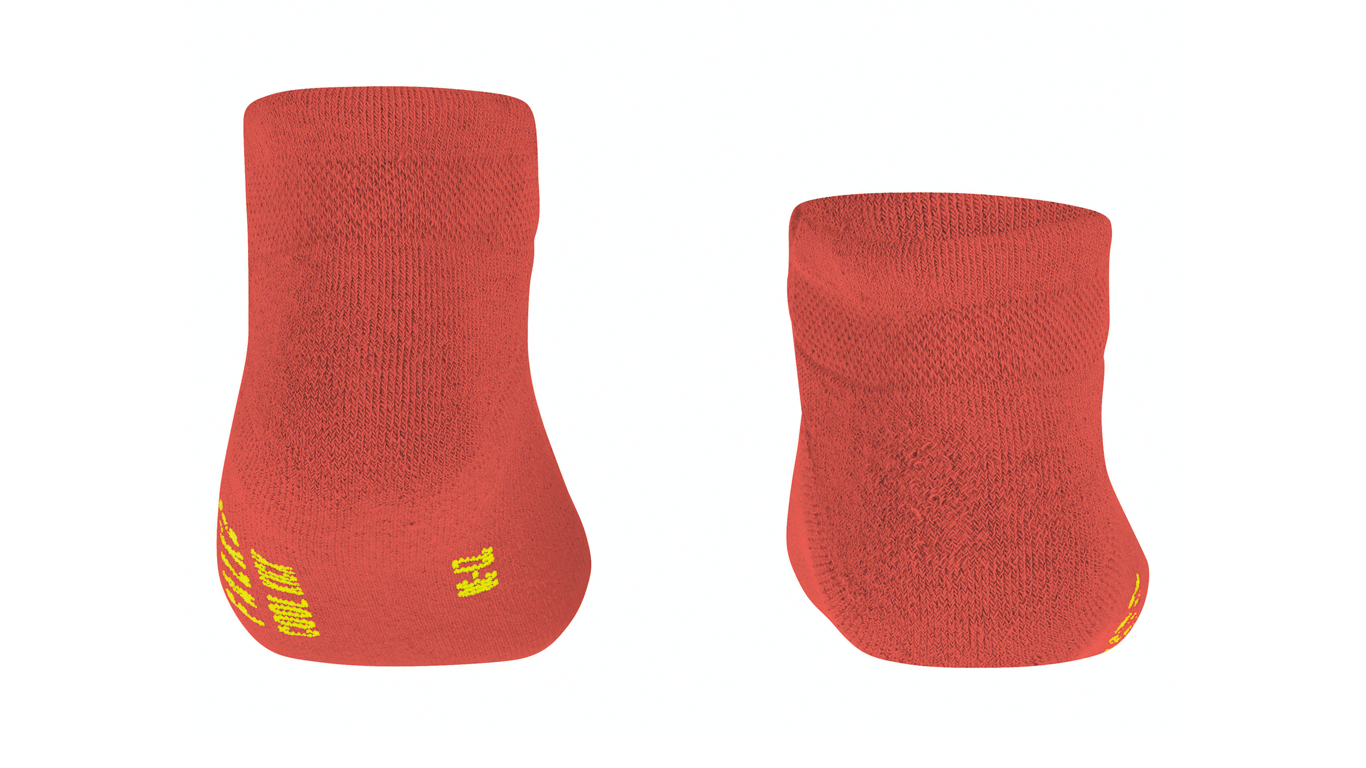 Sneaker-Socken für Kinder, Paaransicht, niedriger Schaft, Rückansicht