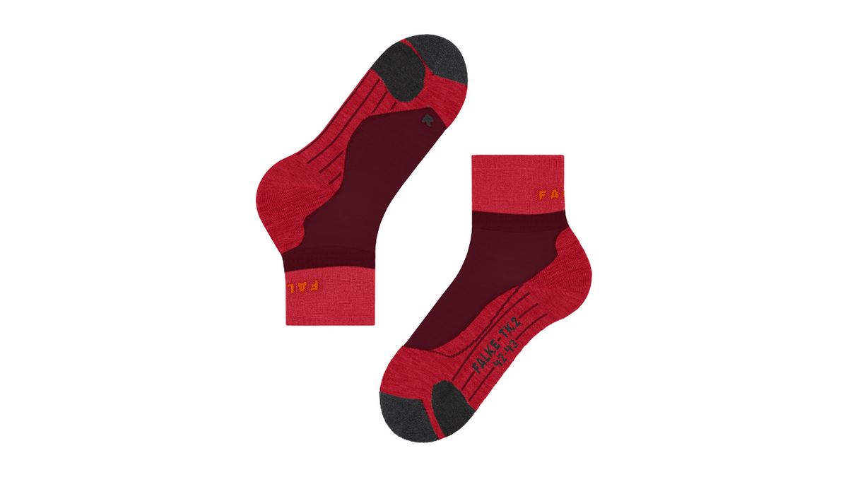 Damen-Wandersocken mit niedrigem Schaft, Draufsicht.
