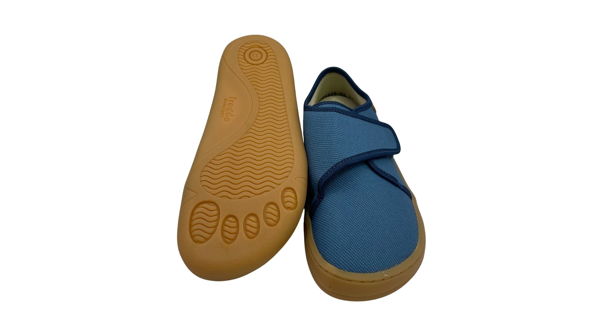 Barfußschuhe mit flexibler profilierter Sohle, Ansicht von unten, Paar