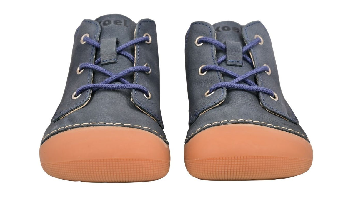 Barfußschuh für Kinder mit Schnürung als Paar, Vorderansicht