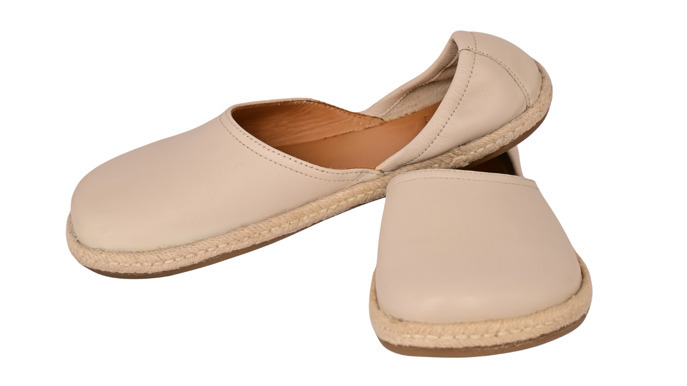 Barfußschuh für Erwachsene ohne Verschluss als Paar, Vorderansicht und Seitenansicht