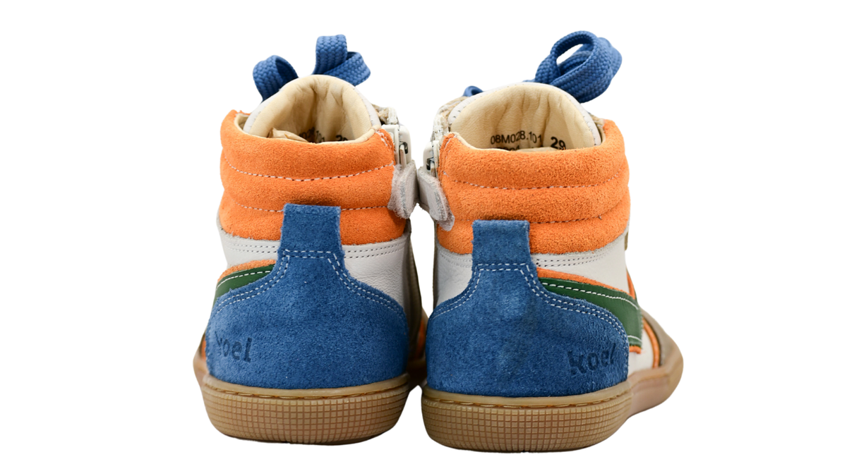 Barfußschuh für Kinder mit Schnürung als Paar, Rückansicht
