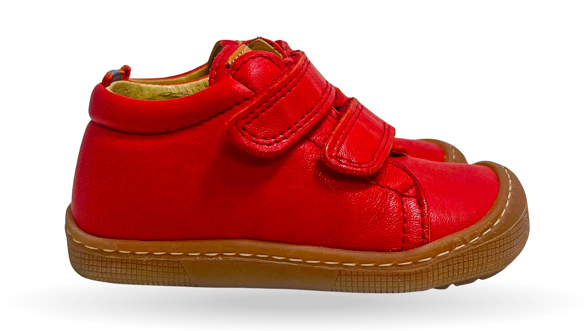 Barfußschuh für Kinder mit zwei Klettverschlüssen als Paar, Seitenansicht