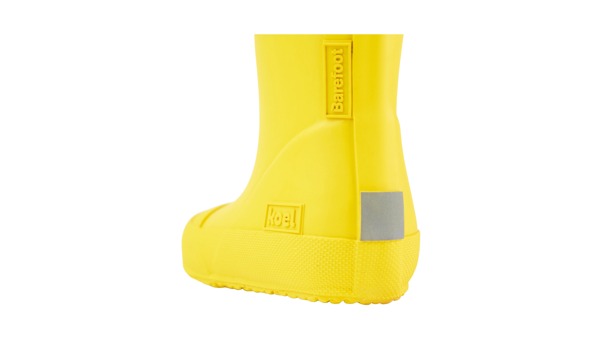 Gummistiefel für Kleinkinder mit kurzem Schaft und reflektierendem Element an der Ferse, Rückansicht
