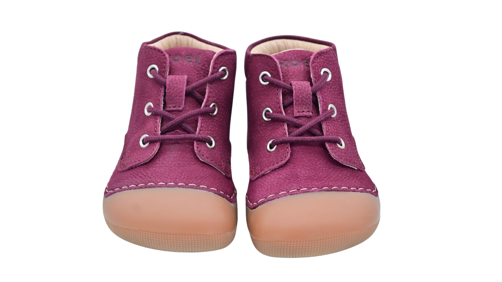 Barfußschuh für Kinder mit Schnürung als Paar, Draufsicht