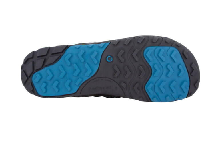 Barfußschuh mit Schnürung, breite Zehenbox, flexible Sohle, geschlossener Fersenbereich, Ansicht von unten