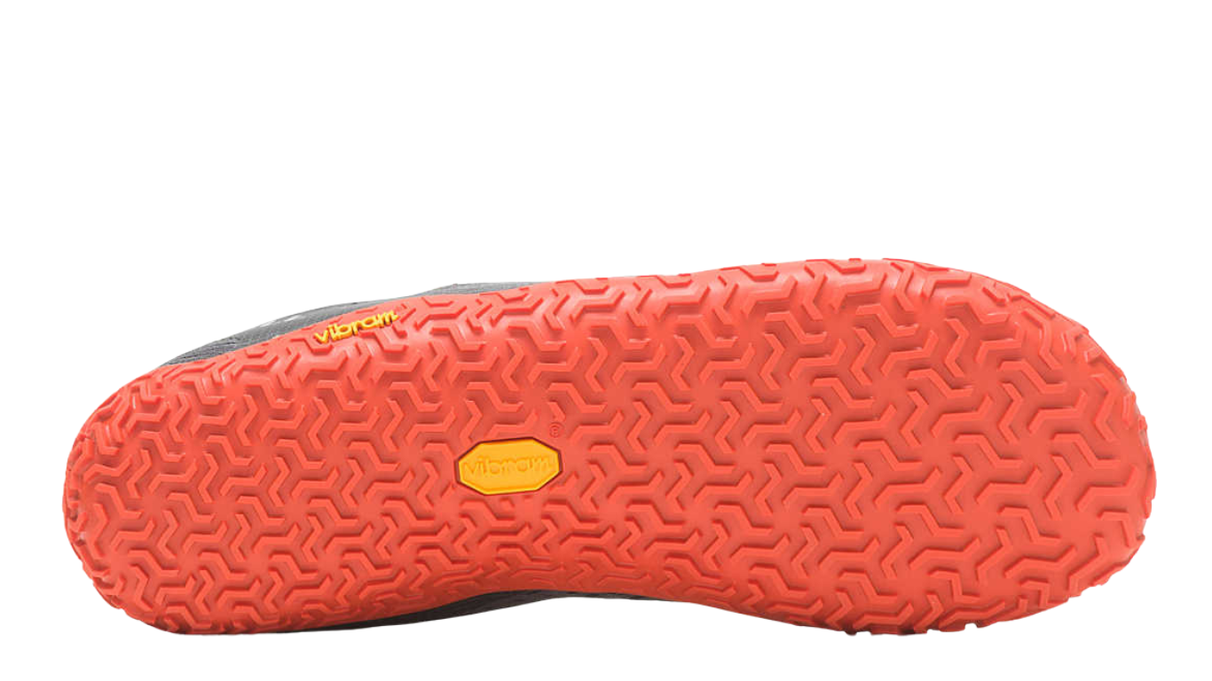 Barfußschuh mit profilierter Laufsohle, Ansicht von unten