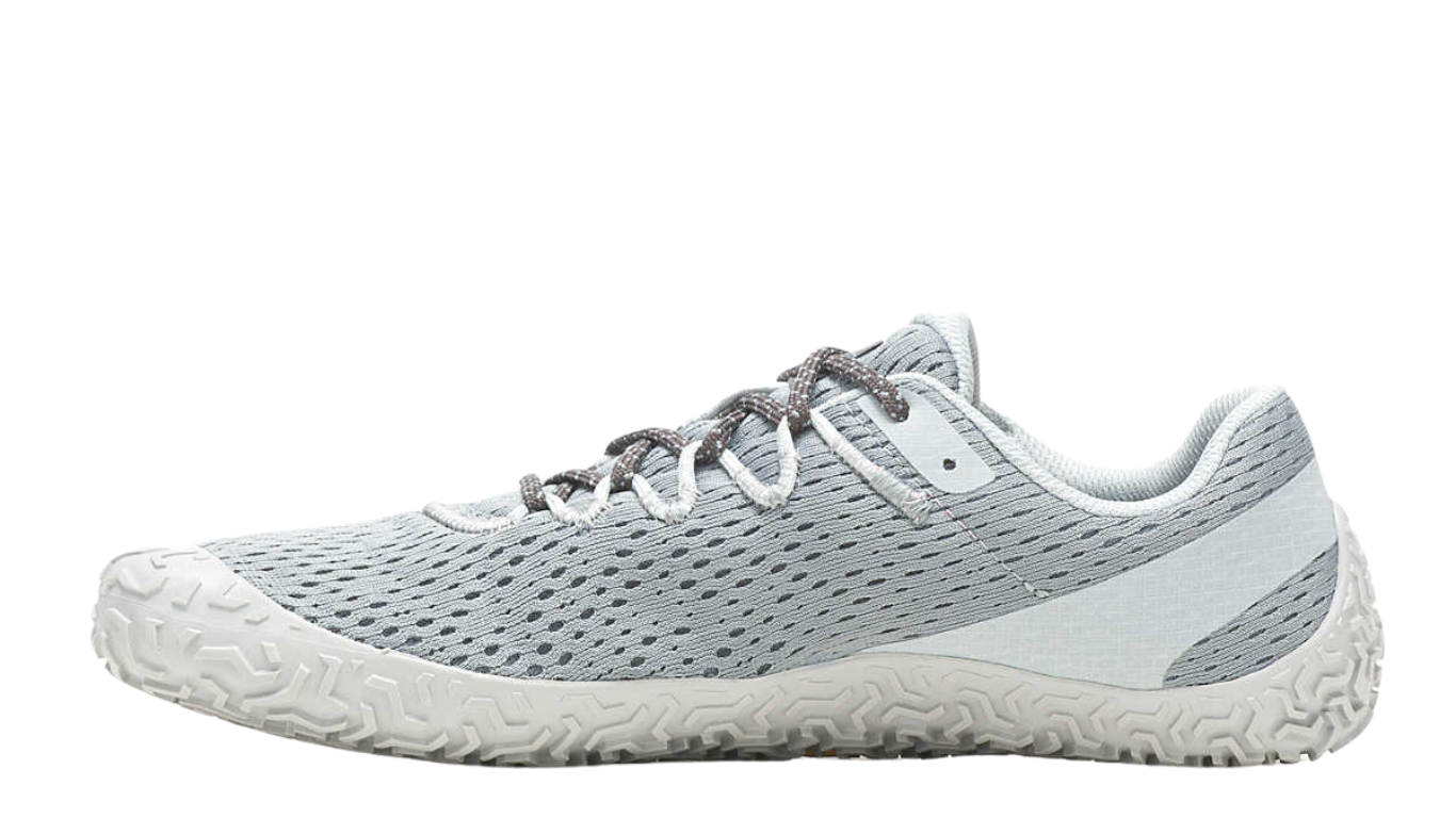 Barfußschuh mit Schnürsenkeln, geschlossener Zehenbox und geschlossenem Fersenbereich, Draufsicht