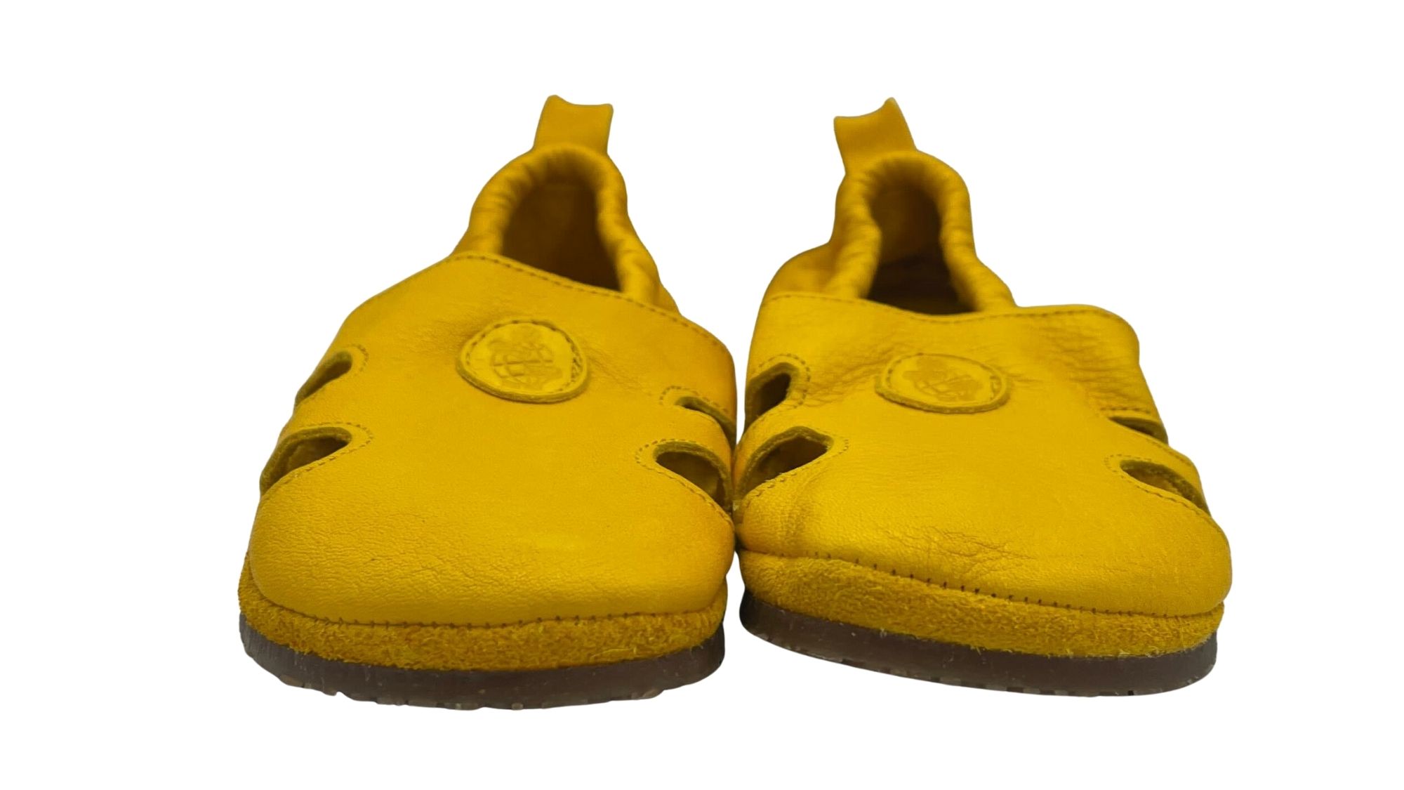 Kinder Barfußsandalen mit breiter Zehenbox, flexibler Sohle und Riemenkonstruktion, geschlossene Zehen und geschlossener Fersenbereich, Paar, Draufsicht