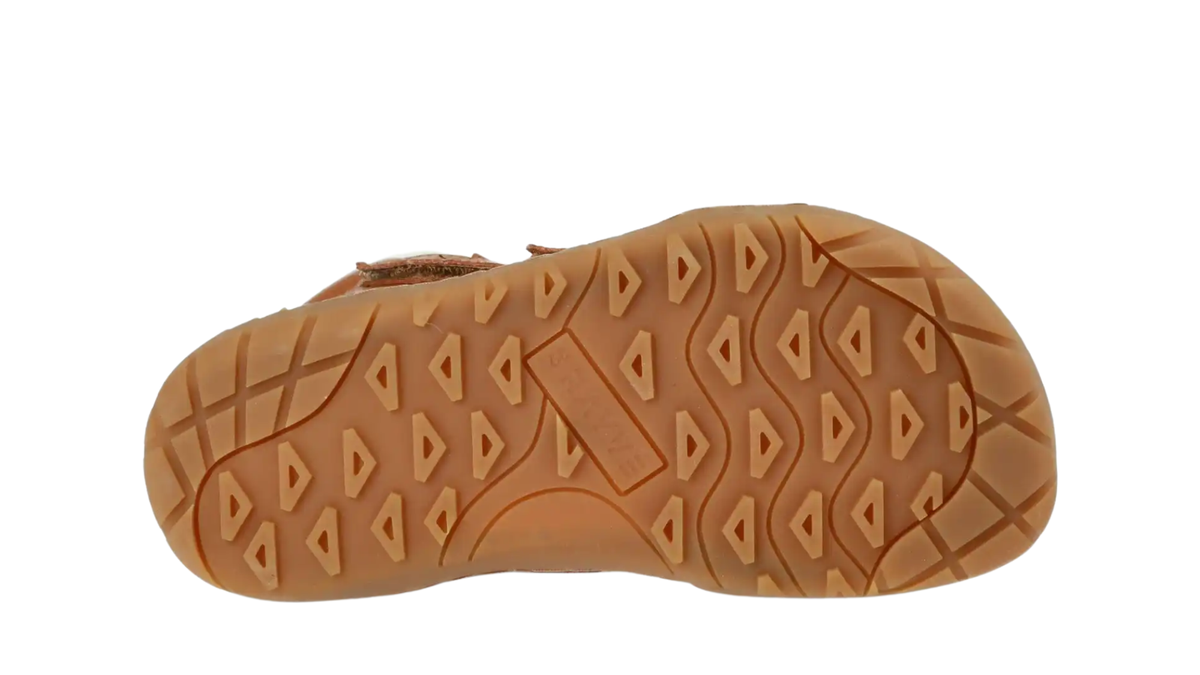 Kinder-Barfußwinterstiefel mit stark profilierter Laufsohle, Ansicht von unten
