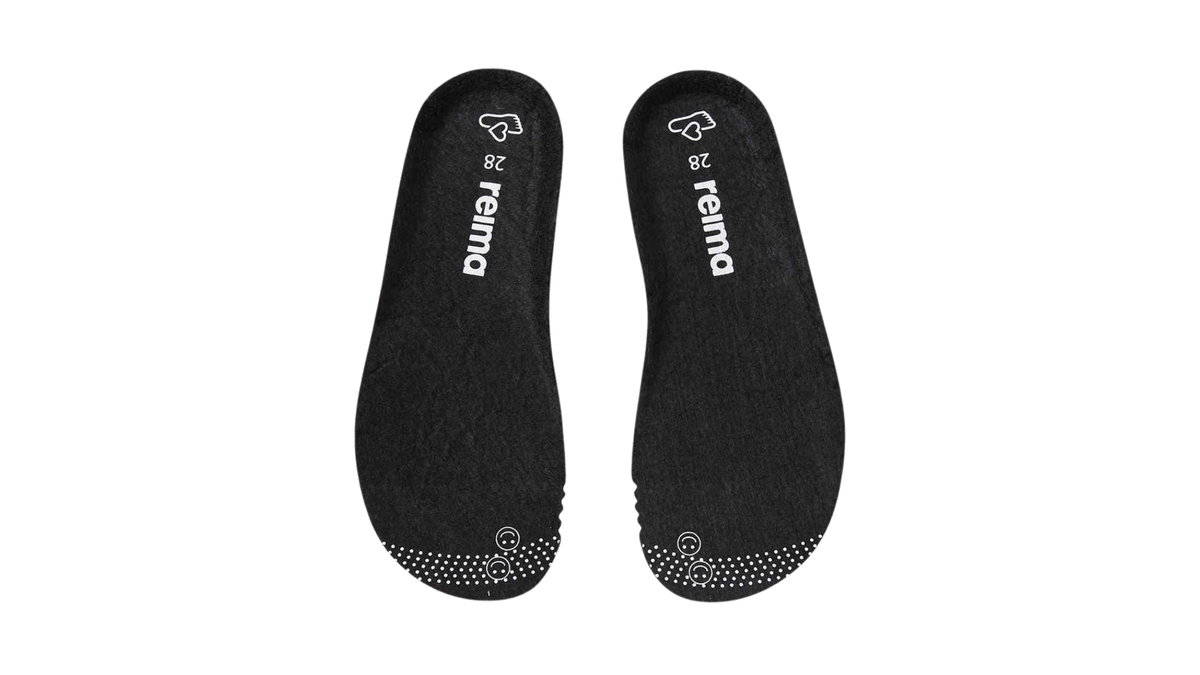 Herausnehmbare Einlegesohlen der Kinder-Barfußwinterstiefel, Ansicht von oben