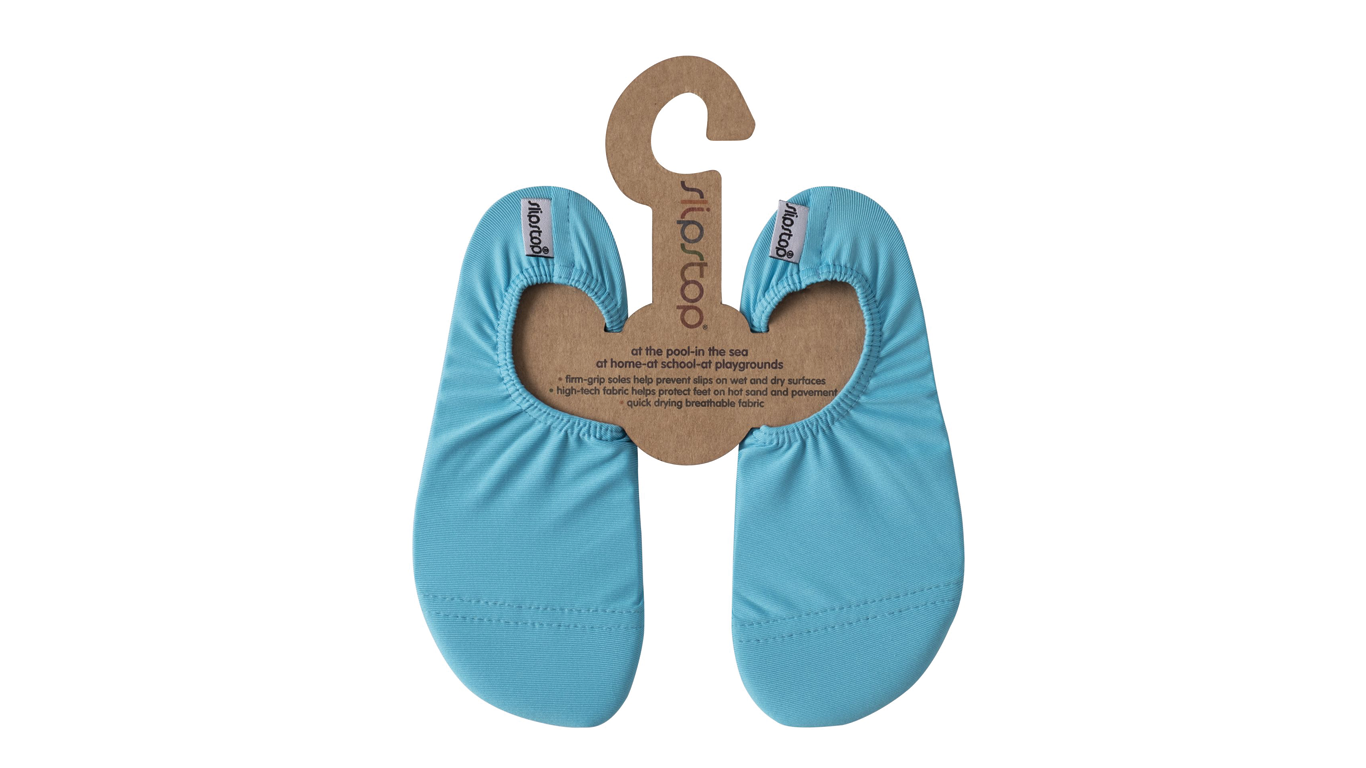 Badeschuhe für Kinder, Paaransicht, geschlossene Zehenpartie, geschlossener Fersenbereich, elastischer Einstieg, Draufsicht