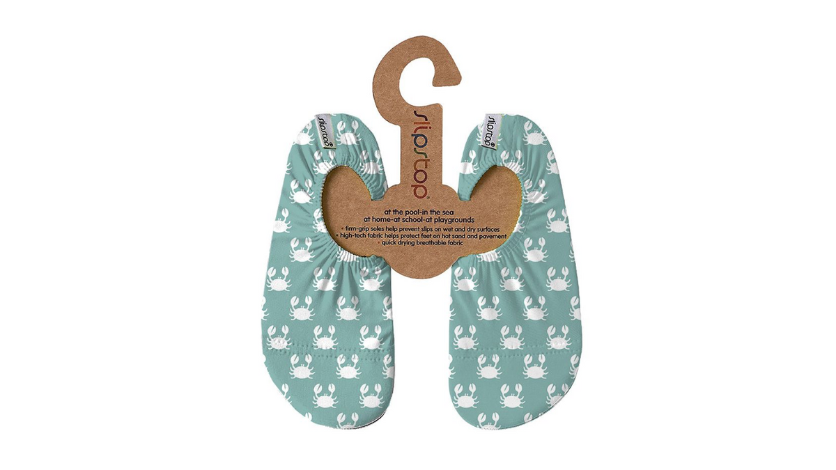 Badeschuhe für Kinder, Paaransicht, geschlossene Zehenpartie, geschlossener Fersenbereich, elastischer Einstieg, Draufsicht
