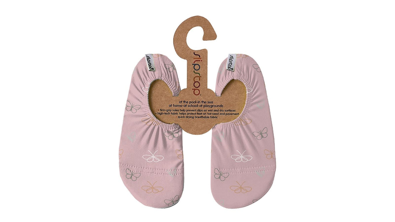 Badeschuhe für Kinder, Paaransicht, geschlossene Zehenpartie, geschlossener Fersenbereich, elastischer Einstieg, Draufsicht