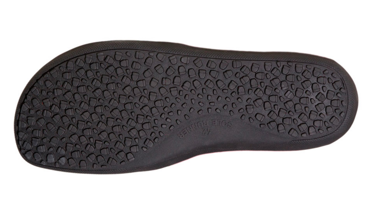 Kinder Barfußwinterstiefel, flexible Sohle, Ansicht von unten, einzelner Schuh
