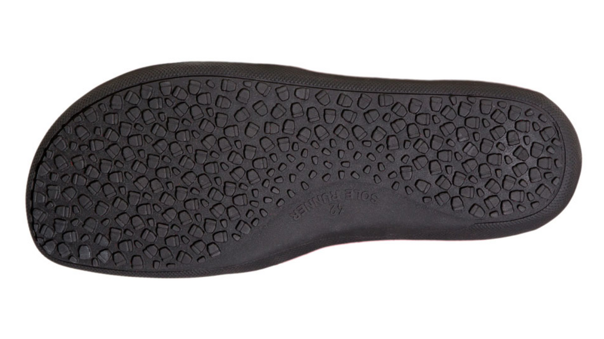 Kinder Barfußwinterstiefel, flexible Sohle, einzelner Schuh, Ansicht von unten