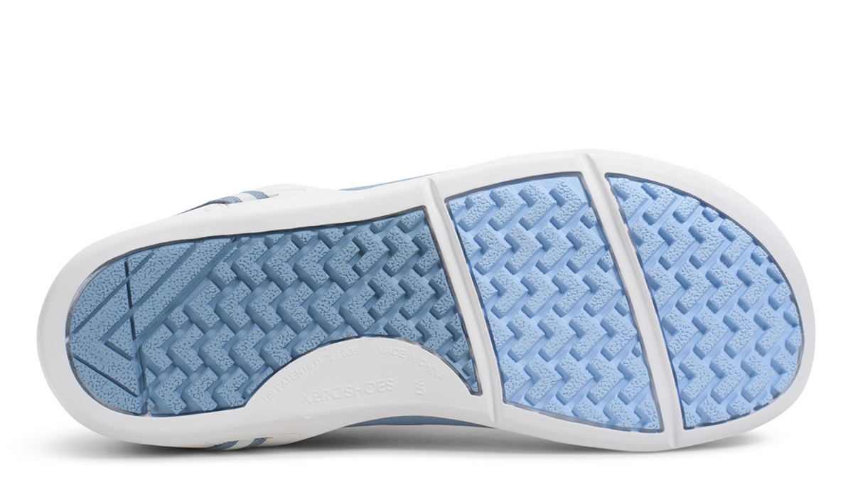 Barfußschuh mit Schnürung, breite Zehenbox, flexible Sohle, geschlossener Fersenbereich, Ansicht von unten
