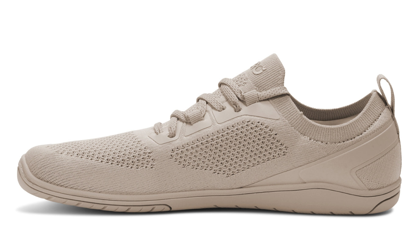 Barfußschuh, geschlossene Zehen und geschlossener Fersenbereich, Schnürung, flexible Sohle, Einzelschuh, Seitenansicht innen