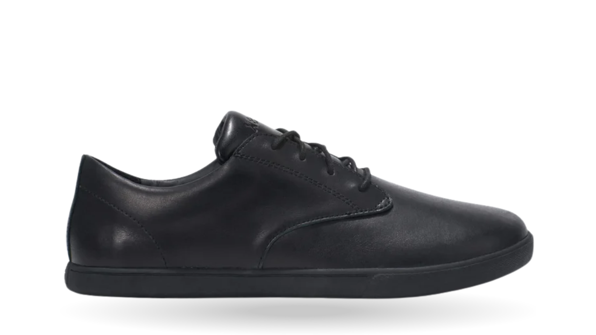 Eleganter Barfußhalbschuh für Herren mit Schnürung, breiter Zehenbox und flexibler Sohle, Seitenansicht außen