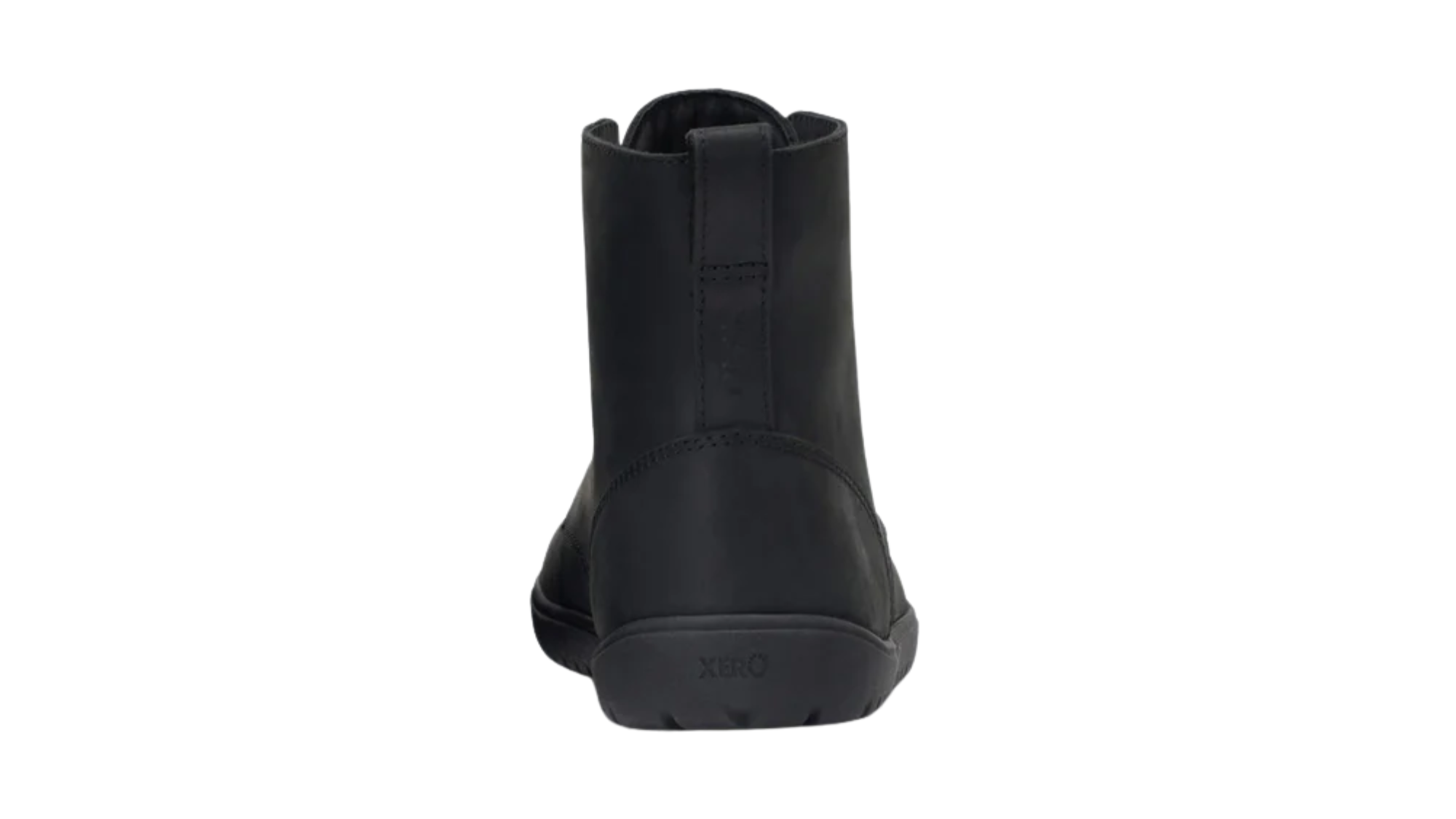 Barfußstiefel für Erwachsene mit geschlossenem Fersenbereich und Zugschlaufe, Rückansicht
