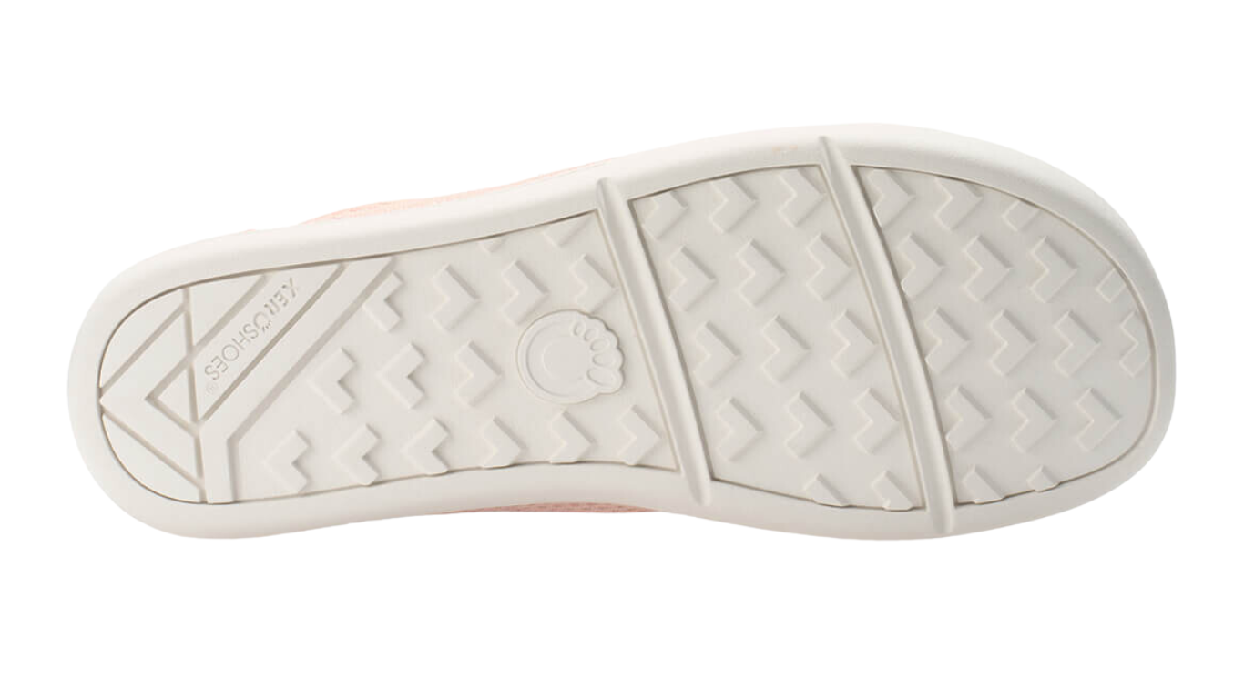 Barfußschuh mit Schnürung, breite Zehenbox, flexible Sohle, geschlossener Fersenbereich, Ansicht von unten
