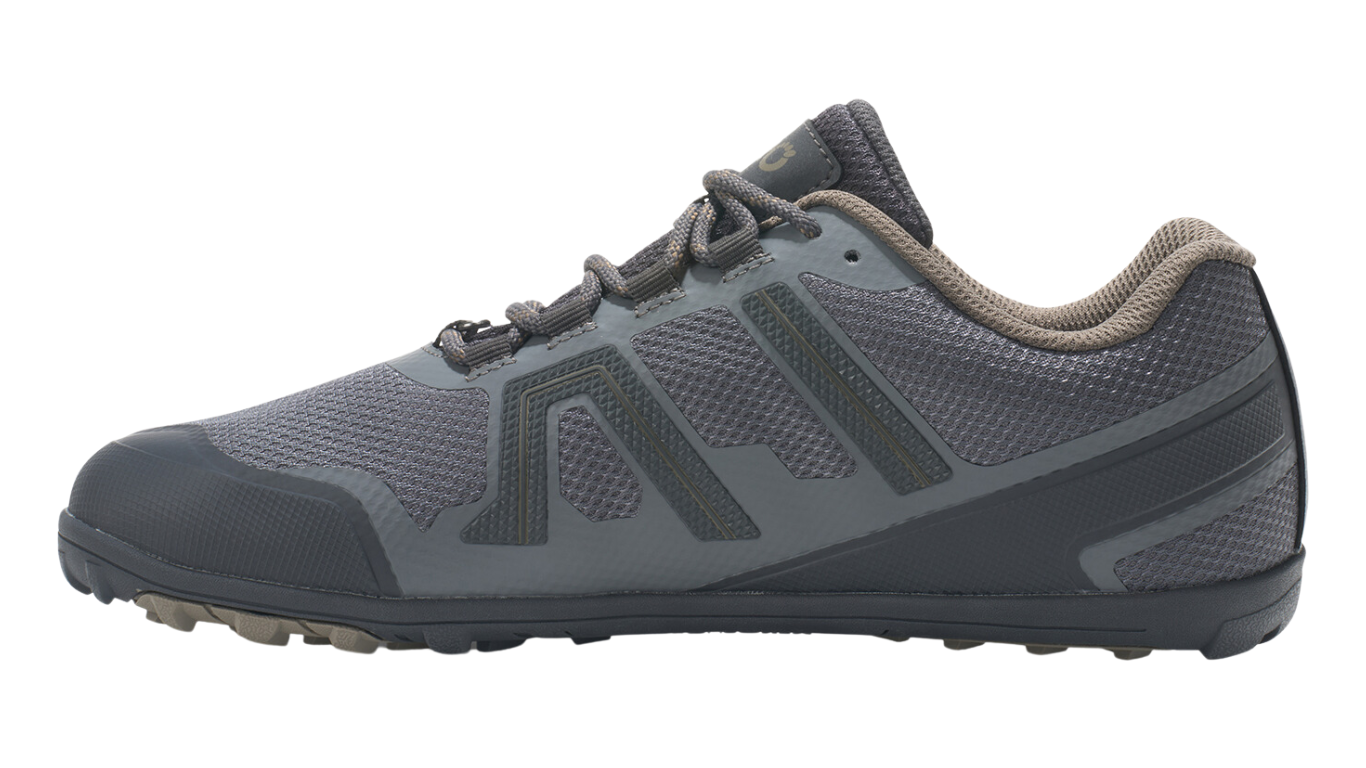 Barfußschuh mit Schnürung, breite Zehenbox, flexible Sohle, geschlossener Fersenbereich, Seitenansicht innen