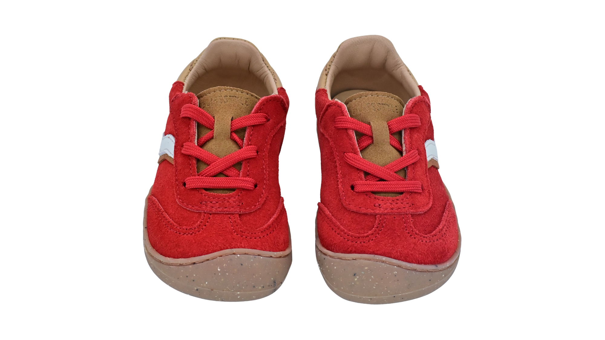 Barfußschuhe als Paar mit Schnürung, breite Zehenbox, Draufsicht